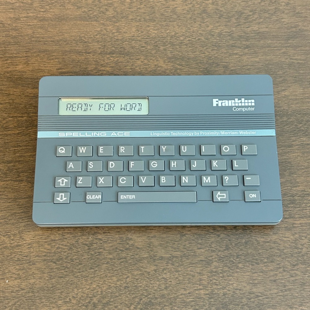 FRANKLIN COMPUTER SPELLING ACE SA-98 ~ 1986 1987 ~ WORKS
